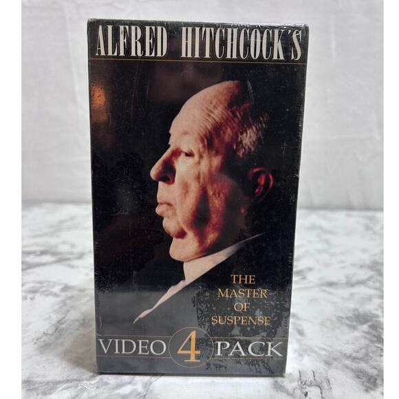 Alfred Hitchcock Other - Alfred Hitchcock's Video 4 Pack Box Set (VHS, 2000) Horror Suspense Sealed NEW